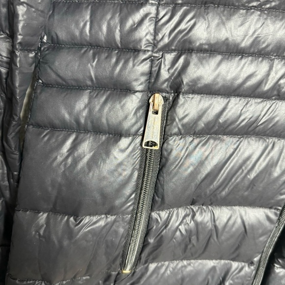 Andrew Marc packable premium down black long puffer jacket XS - Picture 4 of 8